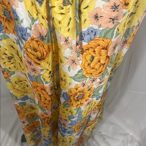 Hello Molly Sunlight Snaps Floral Cutout Midi Dress Yellow/Blue US 8 NWT - Picture 10 of 10